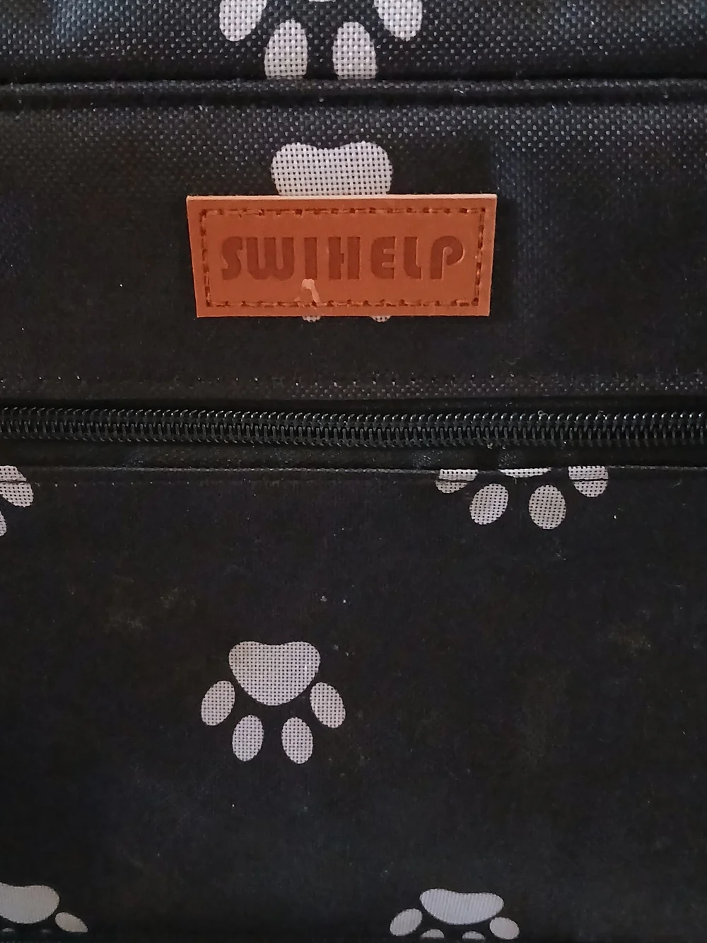 Paw-Print VEHICLE Travel Pet Carrier Safety Bag + 2 Seat Belt Straps